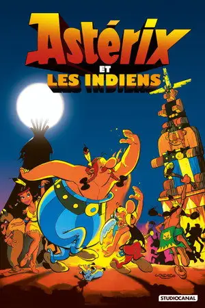 Astérix et les Indiens – affiche